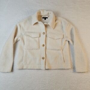 BANANA REPUBLIC Sherpa Trucker Jacket Button Up With Btn Pockets #50354-8 Size S